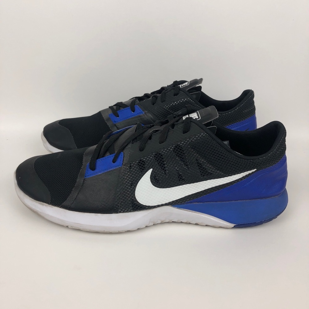 Nike FS Lite Trainer 3 Training Shoe Sneaker Mens Size 13 Black Blue White Walk